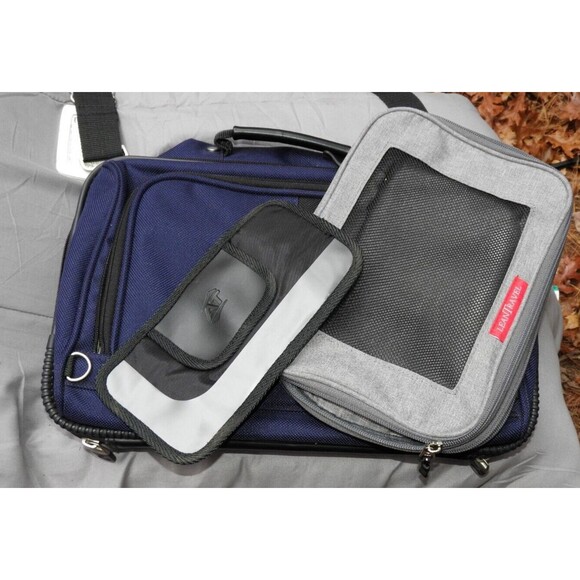 American Tourister Carry-On Bag + LeanTravel Compression Packing Cube (Grey) - Picture 1 of 12